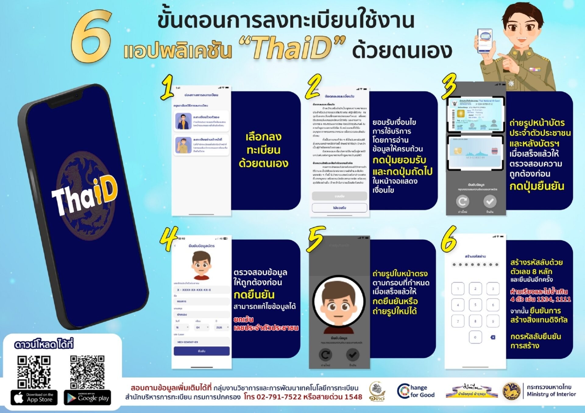 ลงทะเบียนthaid
